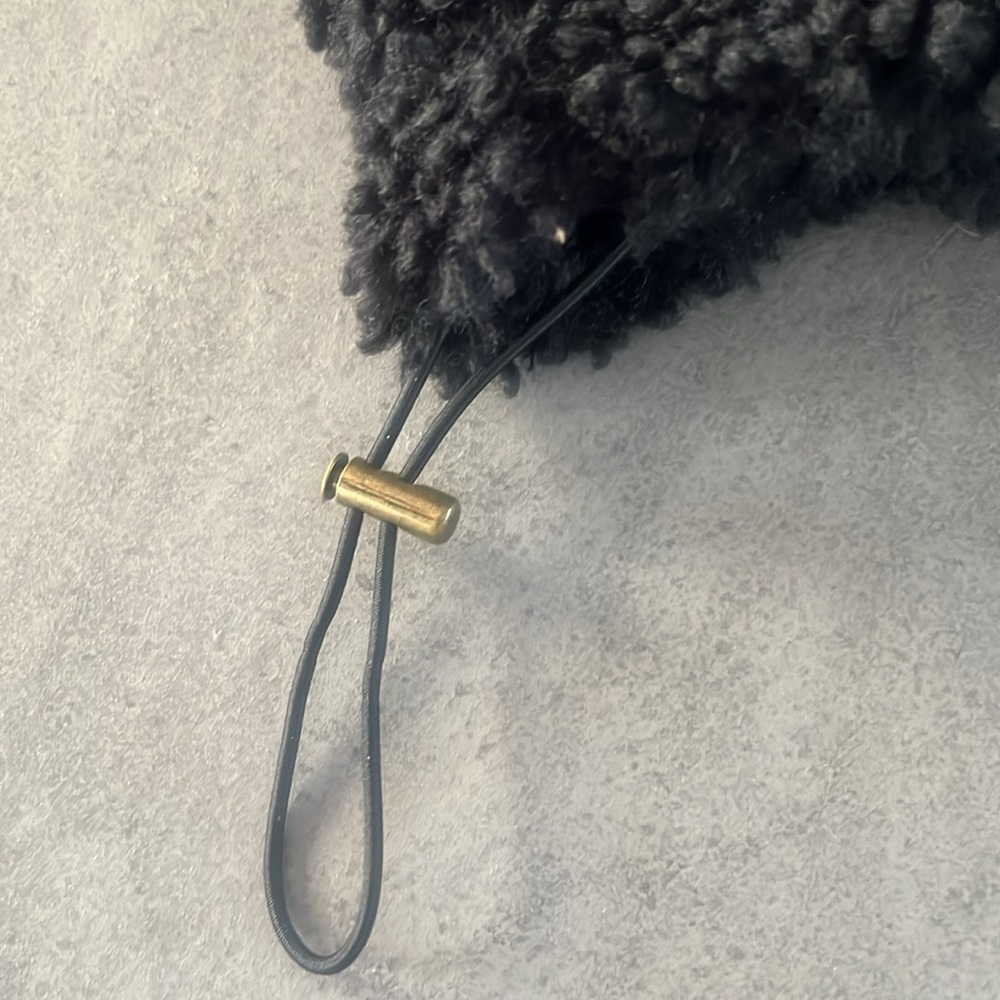 J. Crew Black Sherpa Zip-Front Jacket - Picture 6 of 11